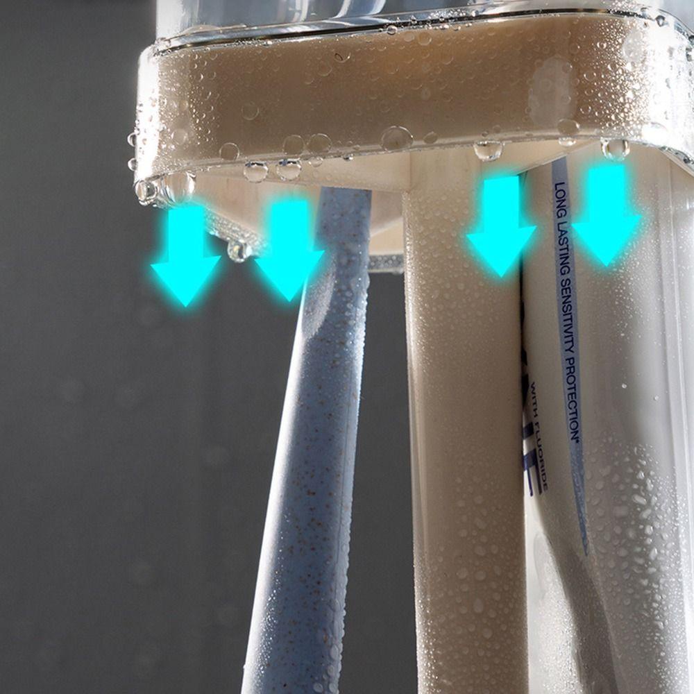 GOGOUP Giá Đỡ Bàn Chải Đánh Răng Thiết Kế Đơn Giản Tiện