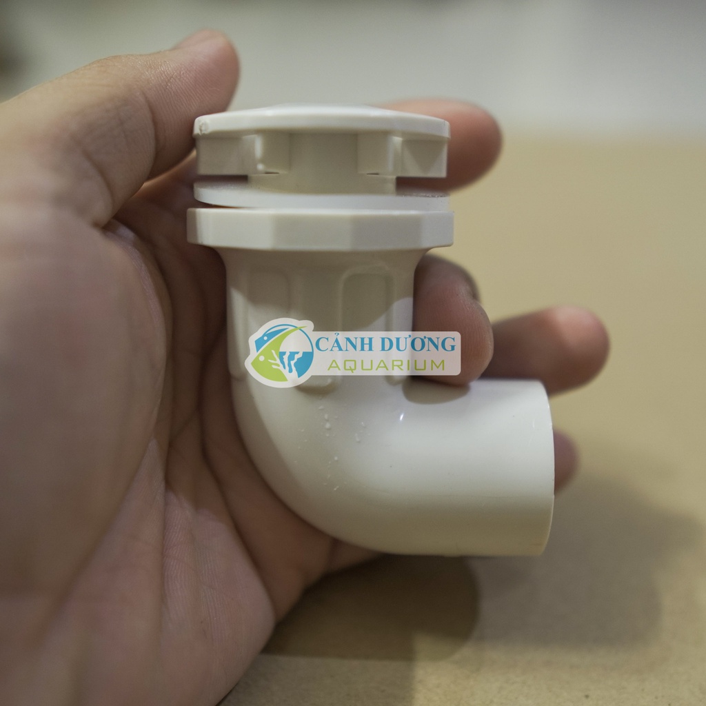 Nấp hút đáy, xả đáy, xả lọc chữ L U-PVC Phi 32-25-20 chuyên dùng cho hồ cá