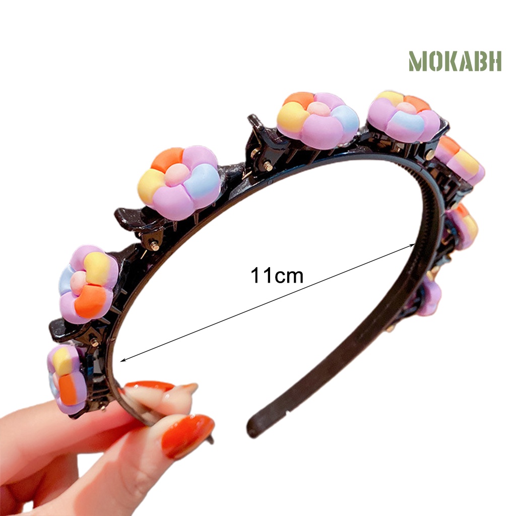 [mokabh] Băng Đô Cài Tóc Co Giãn Nhiều Họa Tiết Dâu Tây Nhiều Màu Sắc Dễ Thương Dành Cho Bé Gái