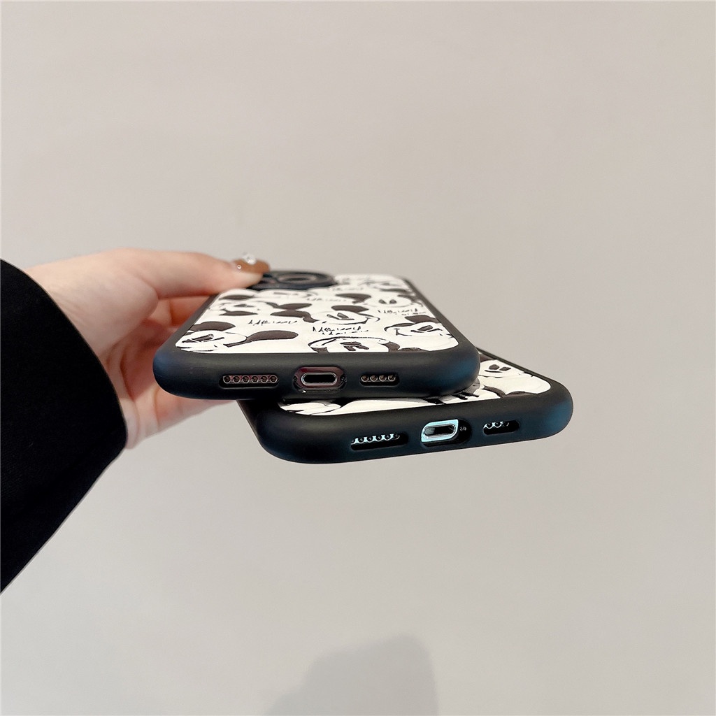 Ốp Điện Thoại Da Viền tpu Dẻo In Họa Tiết Hoạt Hình Góc Tròn Cho iphone 15 pro max 14 pro max 13 pro max 12 pro max