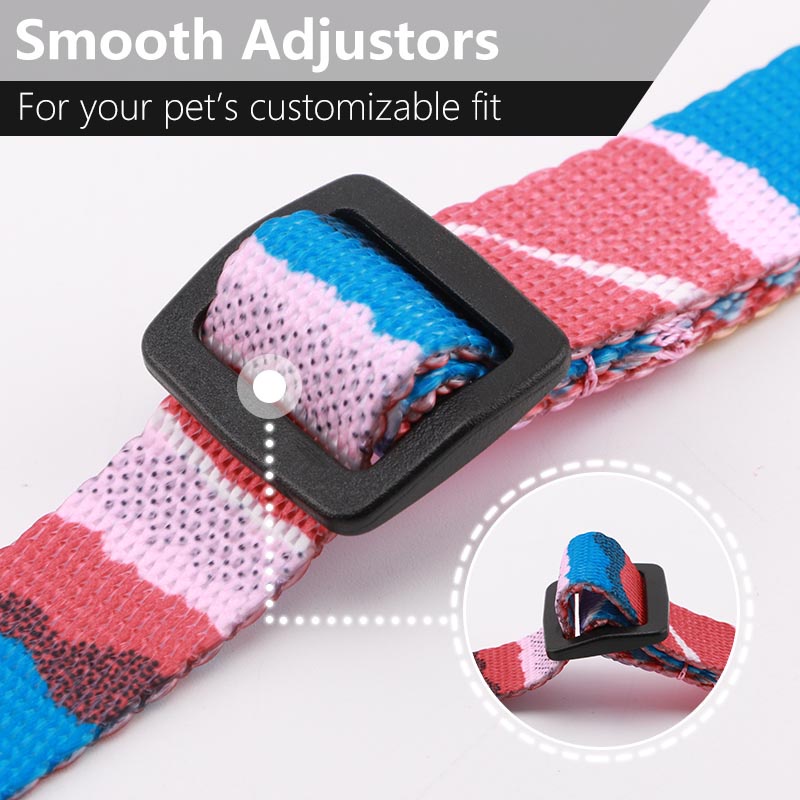 HamshMoc Dây Dắt Thú Cưng Đi Dạo Bằng Nylon Bền Bỉ Có Thể Điều Chỉnh Độ Dài Họa Tiết Thời Trang Và Không Rối Móc Nặng 1