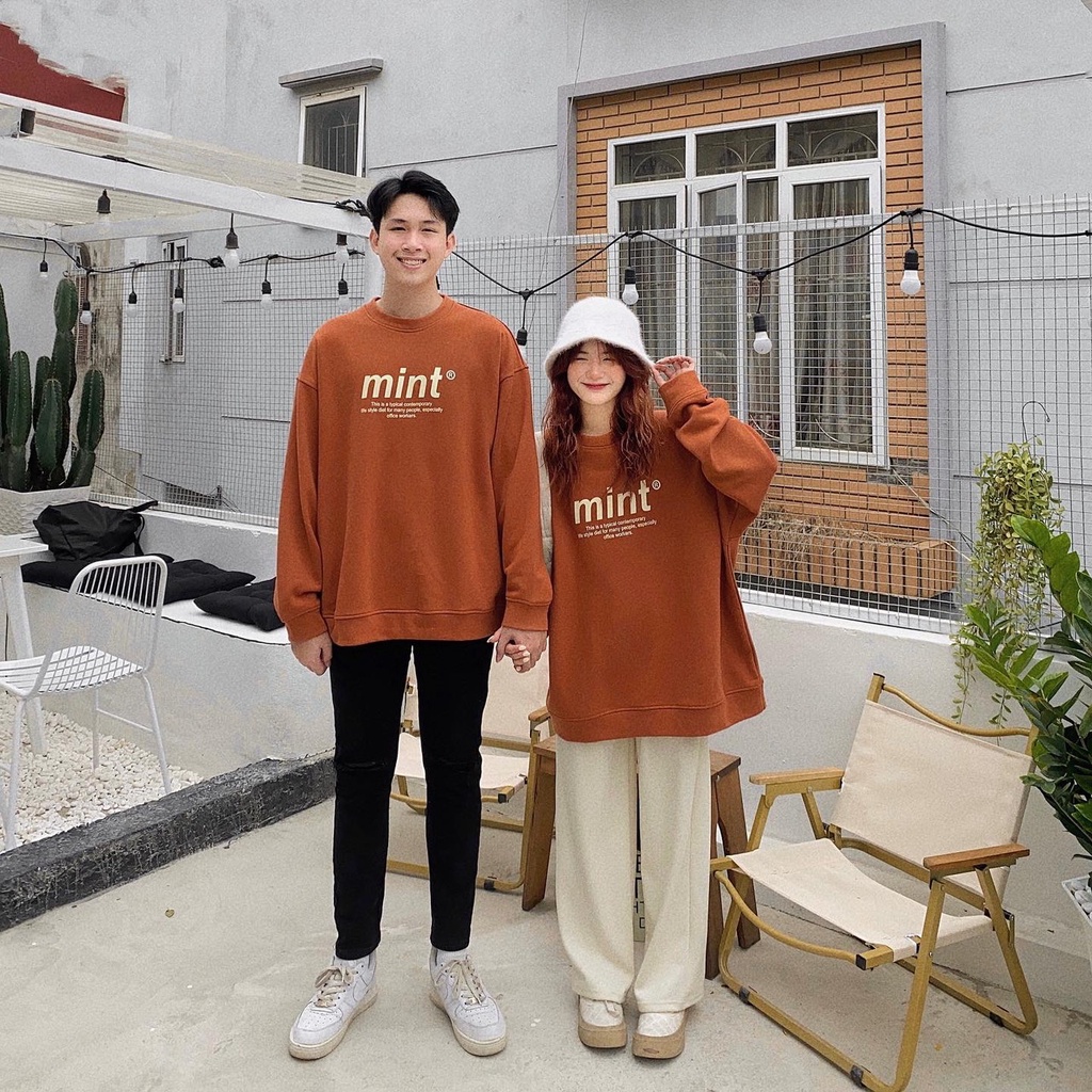 Áo Sweater Mint Official SS21 NỈ BÔNG