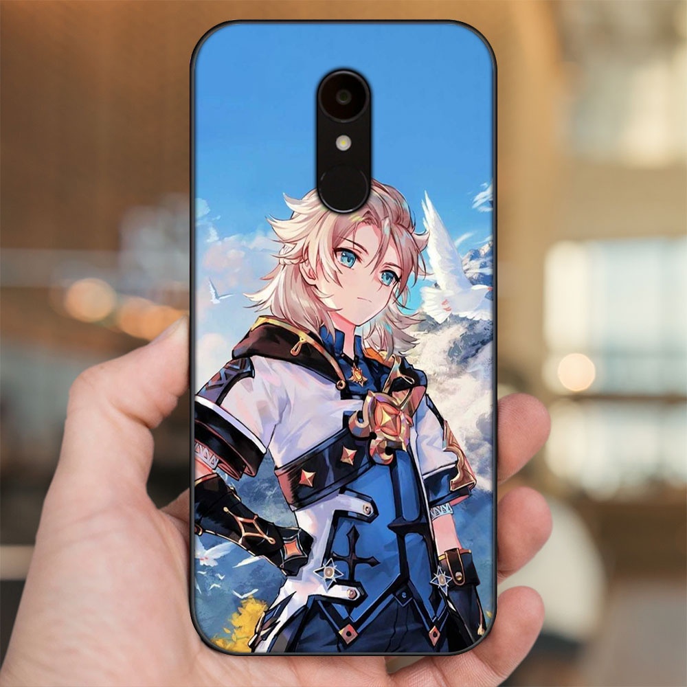 Ốp lưng Xiaomi Redmi 5 viền đen in hình Albedo Genshin Impact