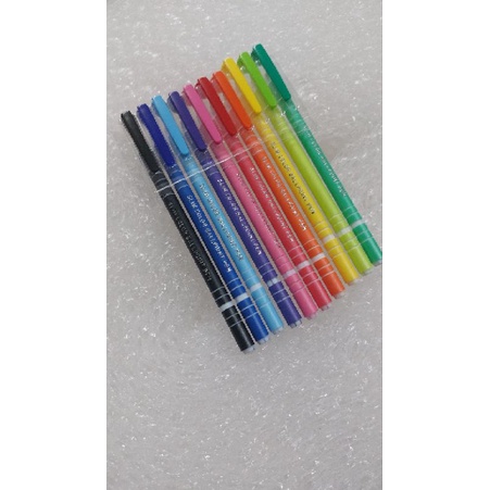 Bút bi Nhật Bản: nét mảnh 10 màu chất lượng