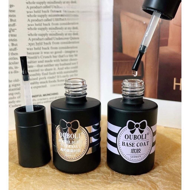 Base top OUBOLI chính hãng - Sơn gel liên kết và top bóng cao cấp