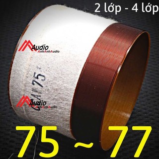 Coil bass 75.5 - 75 - 76.2 - 76.5 - 77 phíp bố
