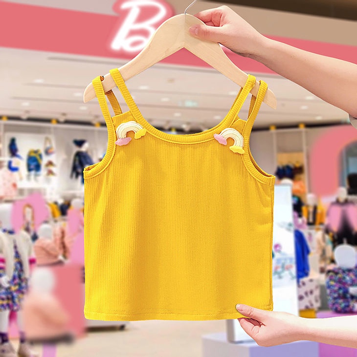 Áo Hai Dây Mỏng Thời Trang Mùa Hè 2022 Dễ Thương Cho Bé Gái
