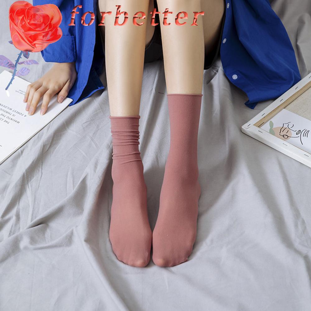 Tất Chân Cotton Cổ Cao Thời Trang Dành Cho Nữ