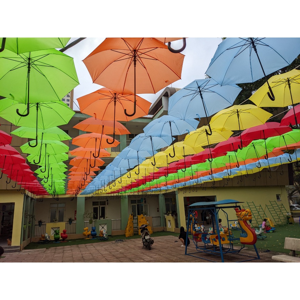 COMBO 10 CHIẾC Ô, DÙ TRANG TRÍ NHIỀU MÀU, HÀNG ĐẸP