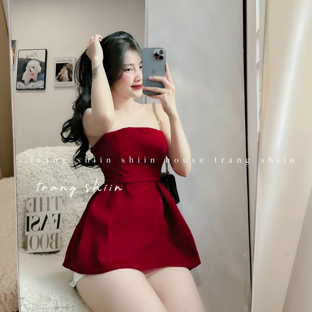 [11.11 Sale Freeship] Set thời trang xinh xắn,set bộ áo nhung cup ngực ôm eo kèm quần short chất for đi chơi dạo phố mtb