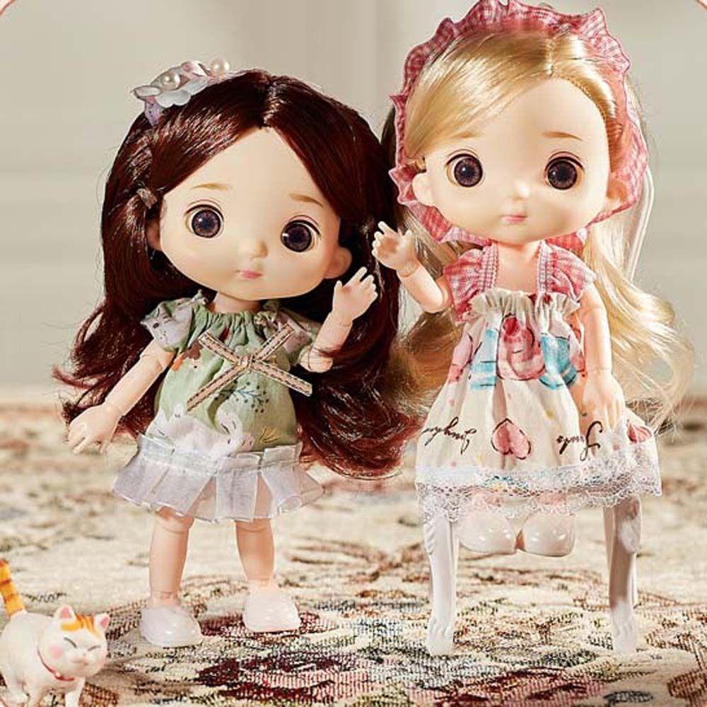 Búp Bê BJD OB13 3D Mắt To 1 / 12 Có Khớp Động Dễ Thương