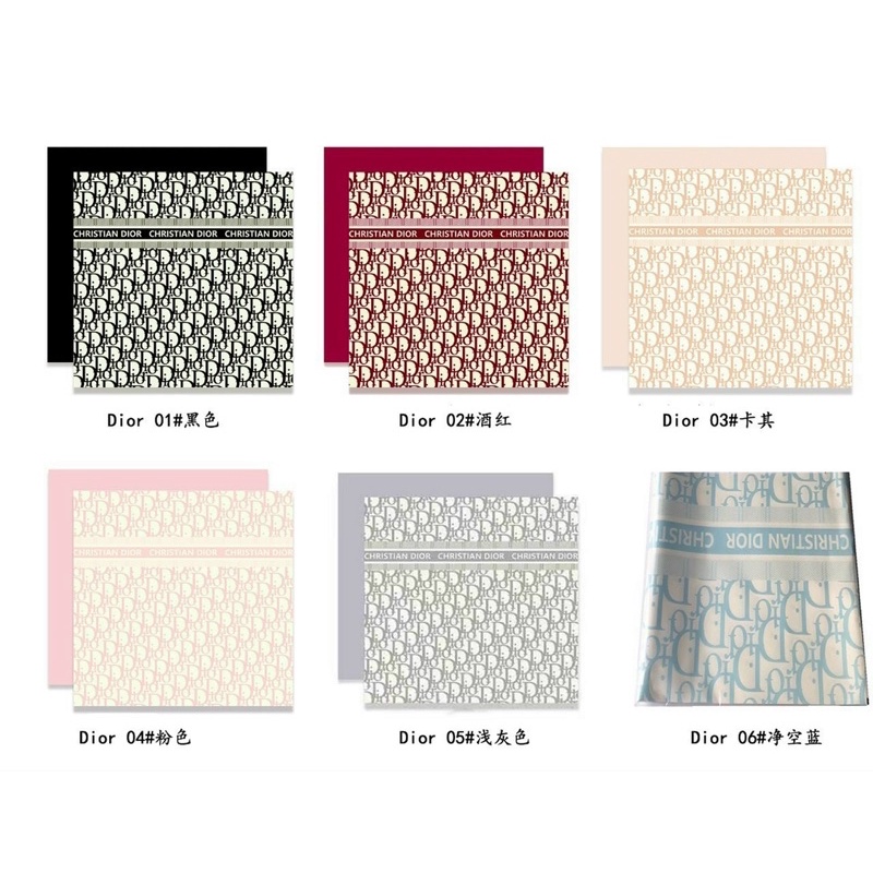 GIẤY GÓI HOA 2 MẶT - Mẫu Dior mới - xấp 20 tờ