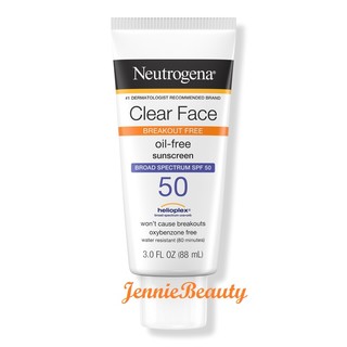 Kem chống nắng dành cho da nhờn mụn Neutrogena clear face broad Spectrum spf55