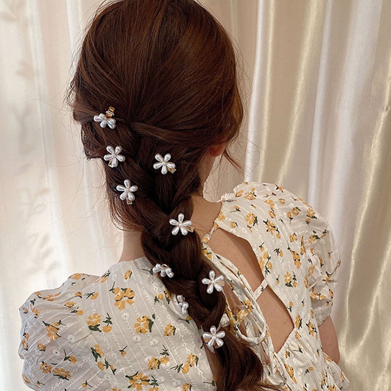 Kẹp tóc hoa nhí phong cách vintage nhiều mẫu đáng yêu