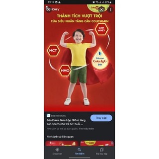 Sữa pha sẵn Colos Gain 110ml,180ml
