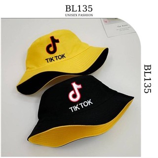 Nón Bucket Nam Nữ Nhiều Màu 2 Lớp Thêu Chữ T!k, Mũ Tai Bèo Vành Tròn Chất Vải Kaki - BL135