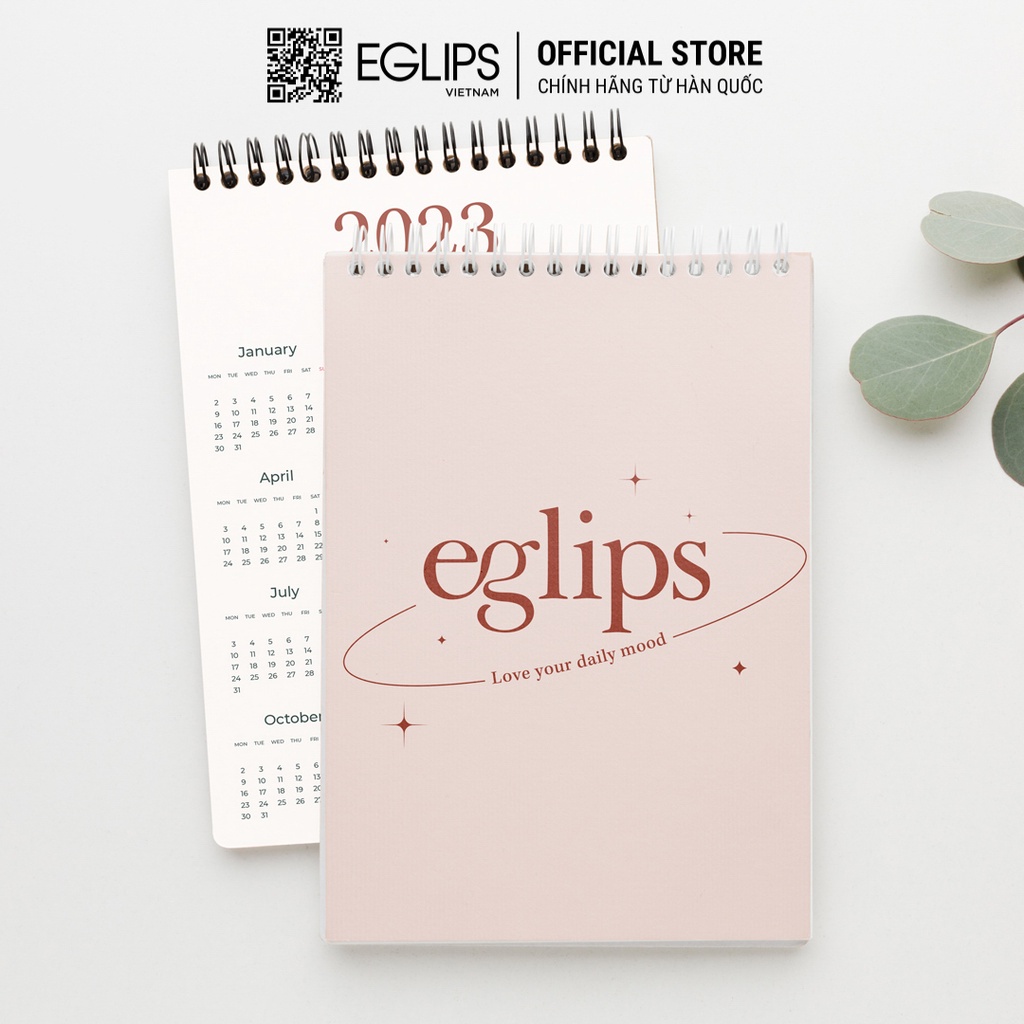 [Hàng tặng không bán] Sổ tay Eglips kèm lịch 2023