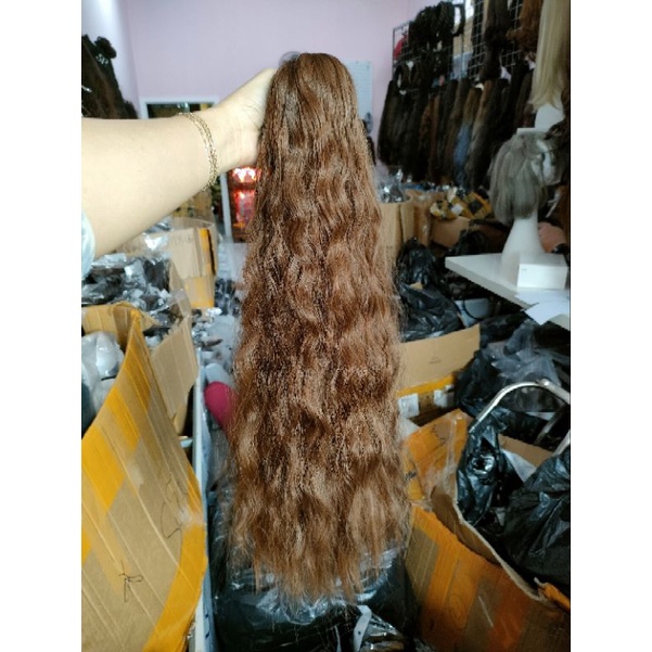 Tóc ngoặm xù dài px 60cm  màu tóc tự nhiên giống thật, nhiều màu cho bạn lựa chọn
