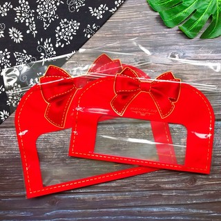 10 Túi zip hình giỏ Nơ đỏ