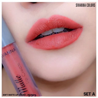 Set 3 son lì sivanna soft matte lip cream-set HF359 1 bộ gồm 3 thỏi