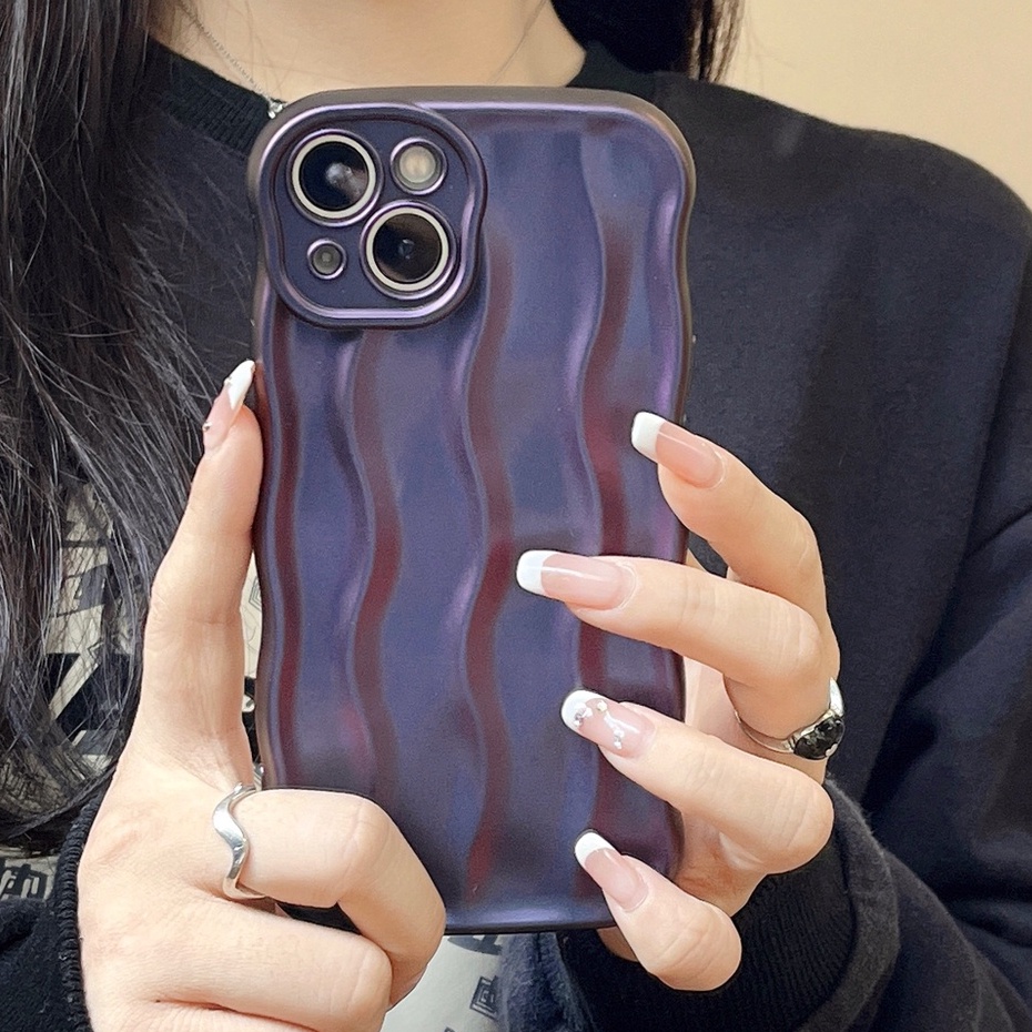 Thời Trang Ốp Điện Thoại tpu Mềm Họa Tiết Kẻ Sọc 3d Cho iphone 15promax 15 14 pro max 12 pro max 11 pro max 13promax