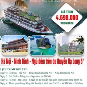 Tour Hà Nội - Ninh Bình - Hạ Long 4N3Đ