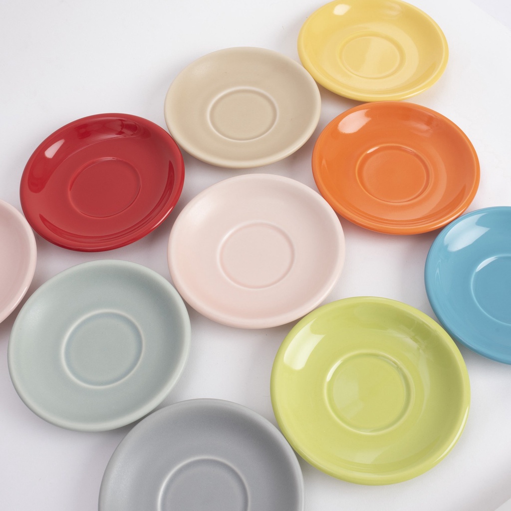 Volcano Đĩa sứ Origami Cappuccino Latte Bowl Saucer 140mm