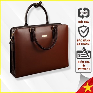 [BẢO HÀNH TRỌN ĐỜI] Cặp Da Thật REDPIS TZ128 - Túi Xách Da Bò Cao Cấp Đựng Laptop(<15'6), Đựng Tài Liệu, Giấy Tờ