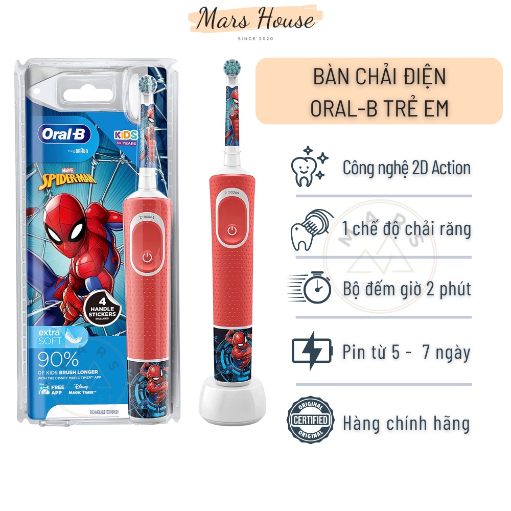 Bàn Chải Đánh Răng Điện Oral-B Cho Trẻ Em
