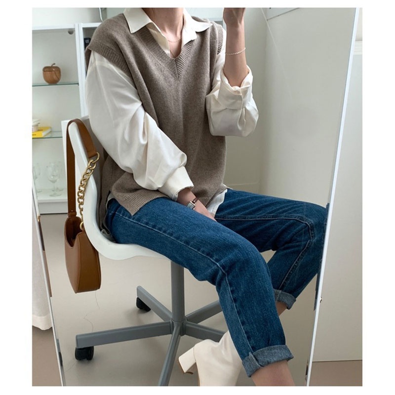 MISCHA Túi Đeo Vai Da PU Màu Trơn Phong Cách Hàn Quốc Thời Trang Cho Nữ