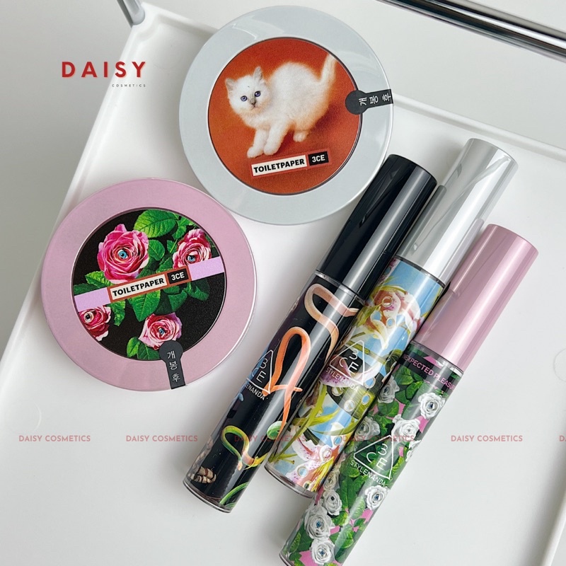 BST 3CE x Toiletpaper - Son kem, má hồng, bảng mắt 9 ô *Daisy Cosmetics | Cửa Hàng Chính Hãng