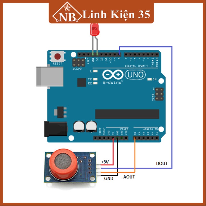Module cảm biến khí rượu MQ3, chíp LM393 , ZYMQ-3 cảnh báo nồng độ rượu