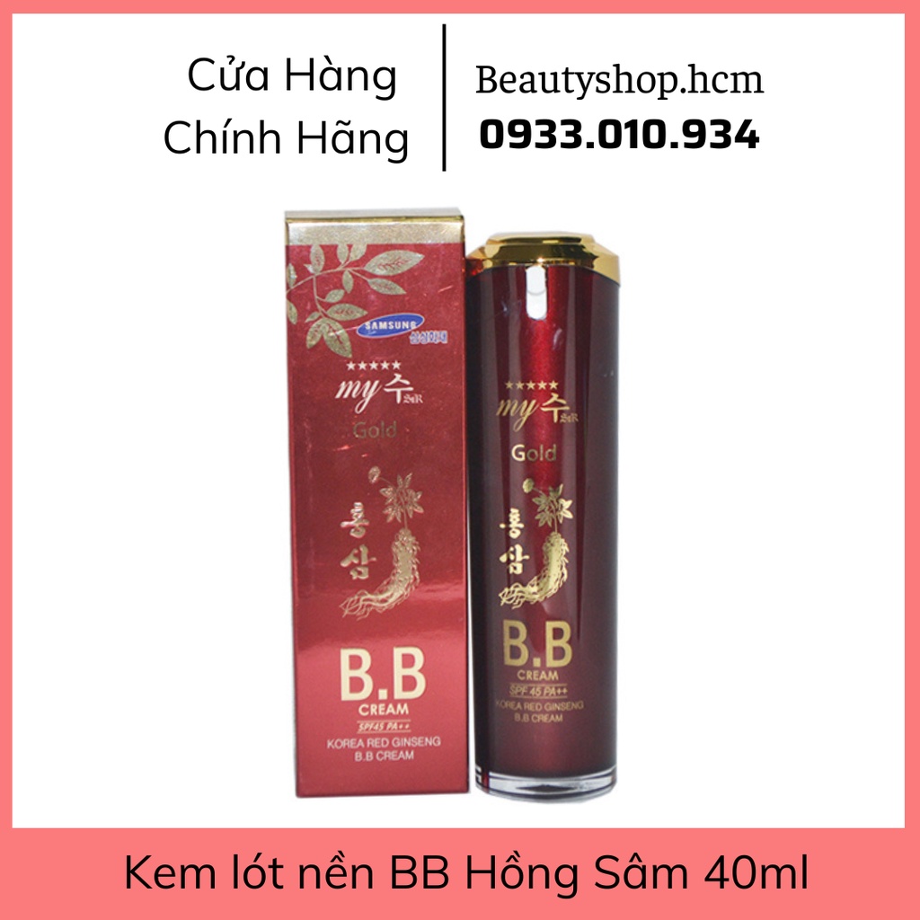 Kem lót nền BB Cream Hồng Sâm Đỏ My Gold SPF45