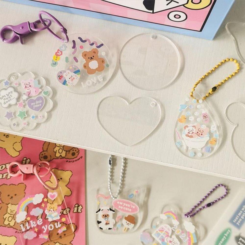 Bộ Thẻ Sticker Goo Kèm Móc Khóa Dùng Trang Trí Túi Xách / Album Ảnh Thủ Công DIY