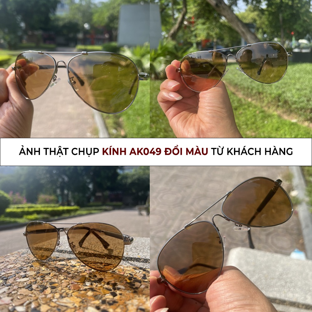 Kính Mắt Vàng Đi Đêm Tròng Đổi Màu Theo Cường Độ Ánh Sáng, Chống Tia UV Phân Cực Và Giảm Lóa Đa Chức Năng