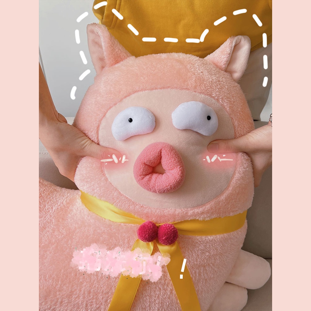 Order | Gấu nhồi bông hình lạc đà Alpaca môi trề chúm chím hài hước dễ thương