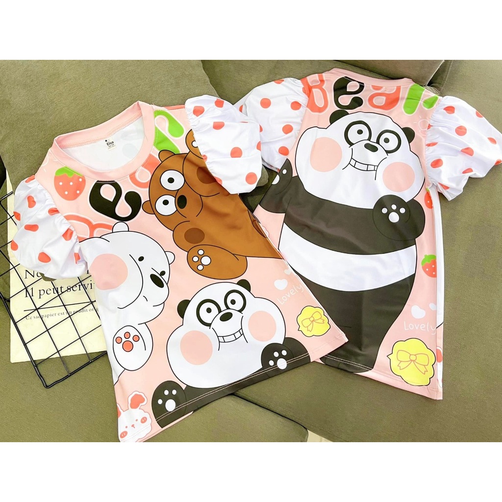 Váy Đầm Bé Gái  chất liệu thun dày mịn mát in hình 3D được các bé gái yêu thích nhất #2022#