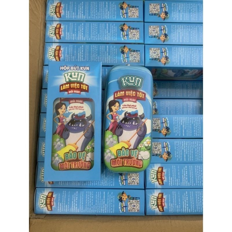 HỘP BÚT KUN 3D PHÁT SÁNG NHIỀU NGĂN CHO BÉ