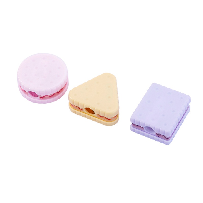 Đồ Chuốt Bút Chì Hình Bánh Quy / Macaron Dễ Thương Cho Bé