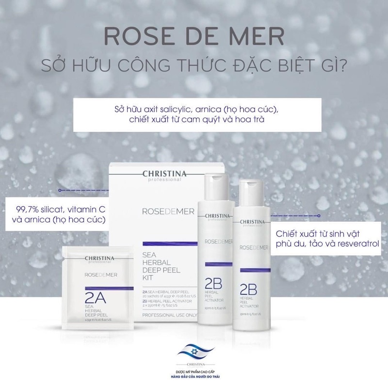 Combo Peel Thảo Dược Ch.ris.tina Rose.demer 2A +2B Sea Her.bal
