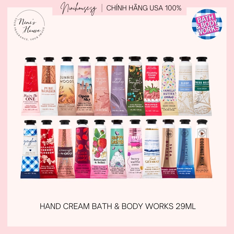 Handcream Kem dưỡng da tay Bath and Body Works 29ml