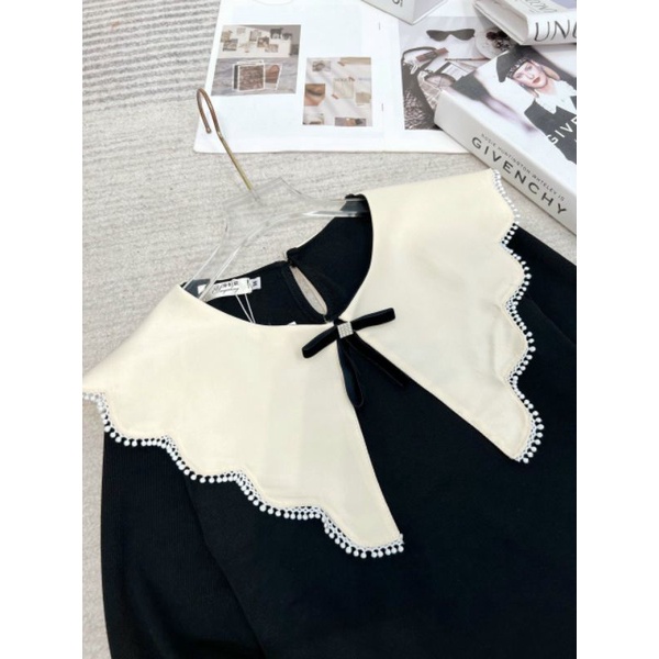 Áo sơ mi cổ cánh tiên QCL1