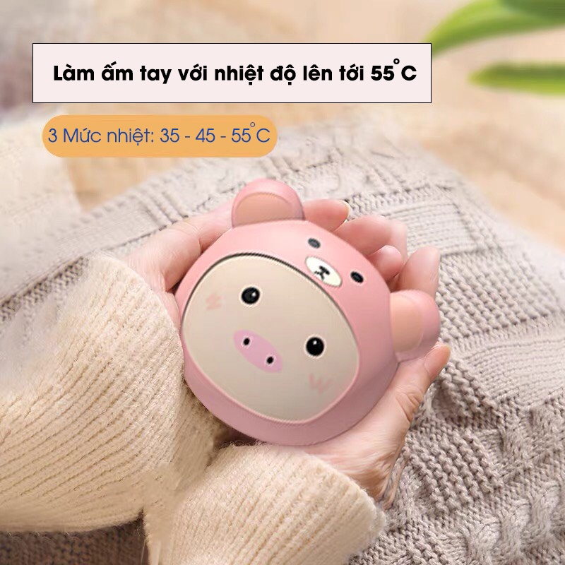 Máy sưởi ấm mini cầm tay nhỏ gọn sưởi ấm lâu dung lượng pin 1000mAh