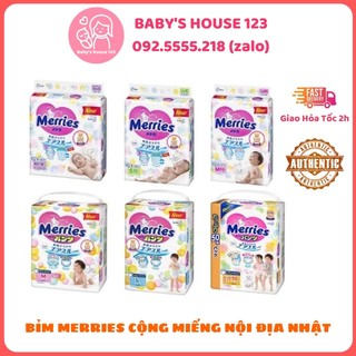 Tã bỉm dán/quần merries nội địa size nb96/s88/m68