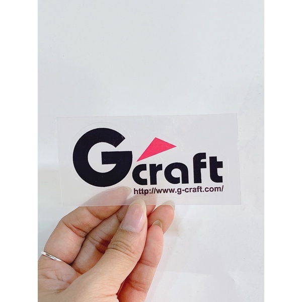 Tem dán chữ G’craft trong suốt trang trí xe máy, oto…có sẵn keo chống thấm nước