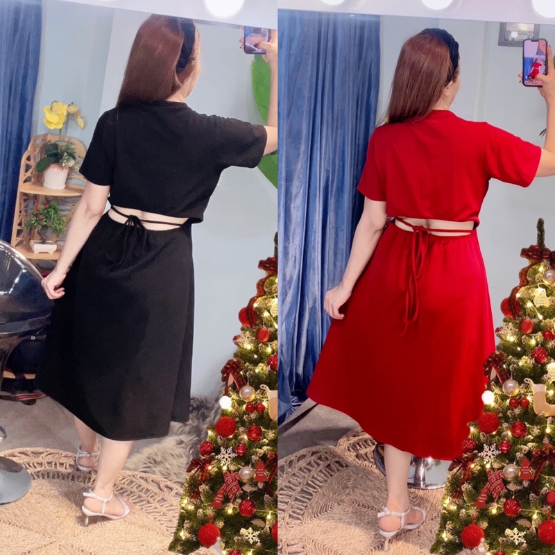 Đầm maxi hở lưng Big size dành cho khách ngoại cỡ từ 60-90 ký