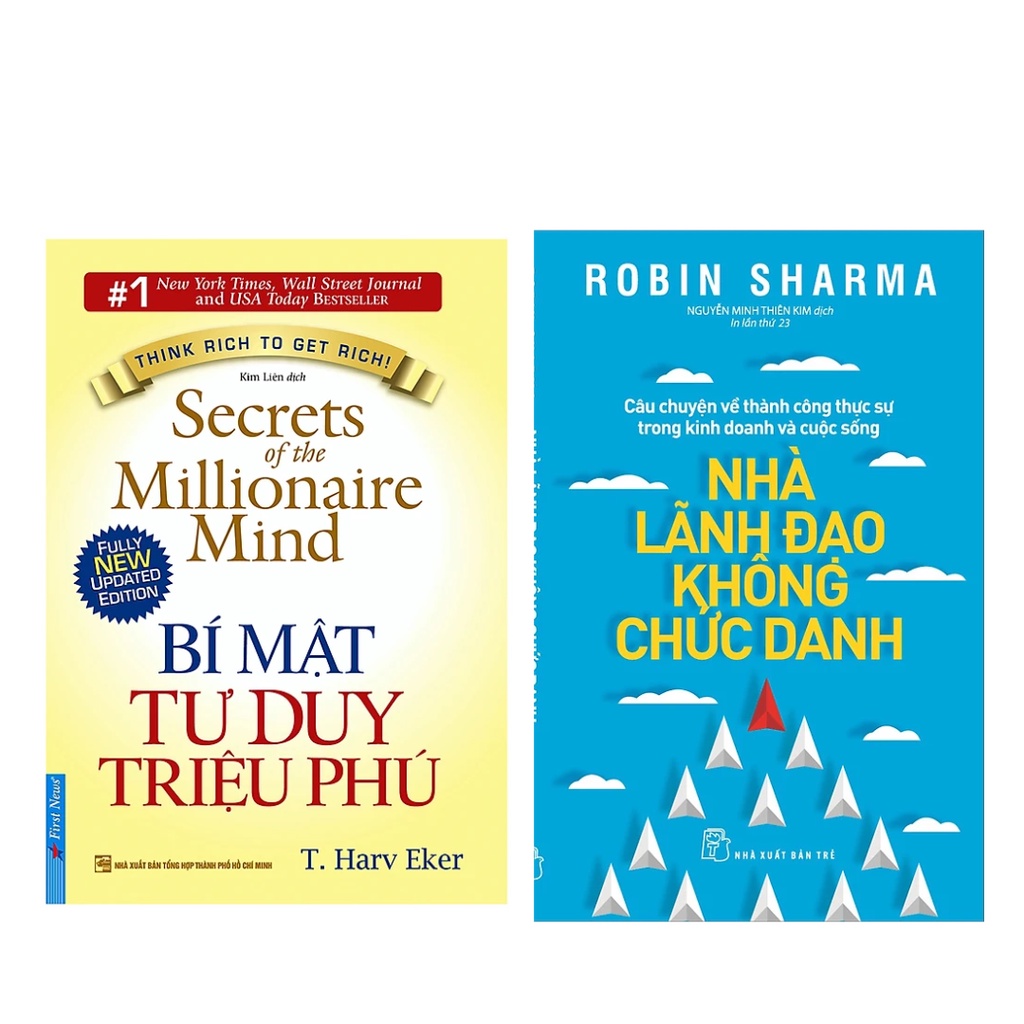 Sách - Combo 2Q  Nhà Lãnh Đạo Không Chức Danh  + Bí Mật Tư Duy Triệu Phú