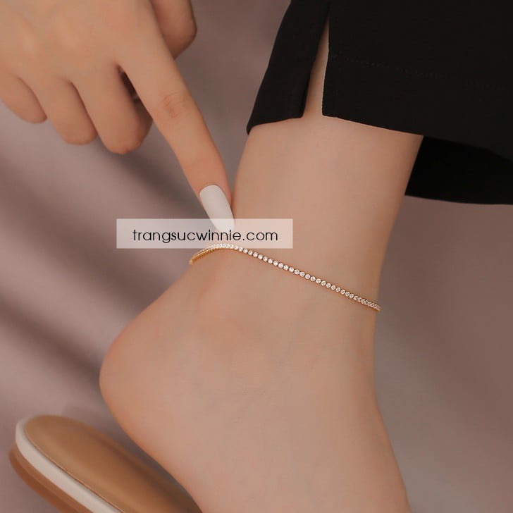 Lắc chân nữ titan Diamond line