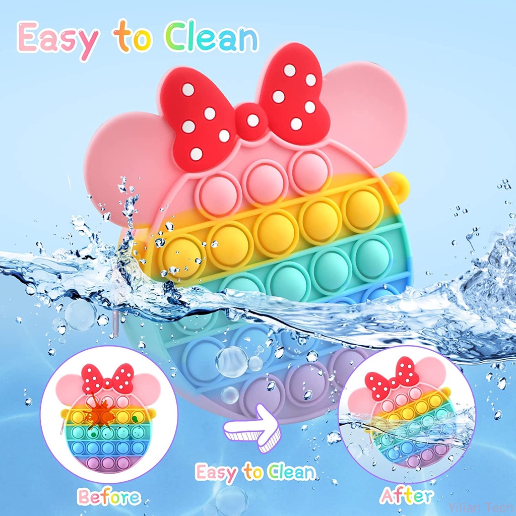 Minnie Pop It Túi Đeo Chéo Vai Hình Kỳ Lân Đồ Chơi Cho Học Sinh Trẻ Em