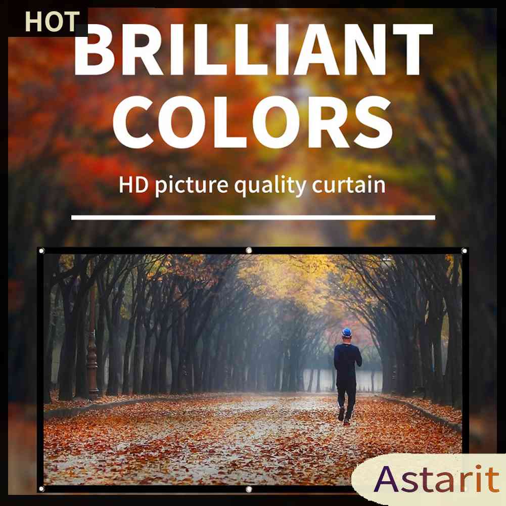 Màn Hình Máy Chiếu HD 60 72 84 100 120 150 inch Tỉ Lệ 16: 9 Chất Lượng Cao